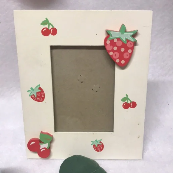 CHERRY 3 Piece decor Frame votive candle clock vintage 1990s - Picture 4 of 13